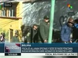 Bolivia: fiscales allanan oficinas y sede de radio de Fencomin