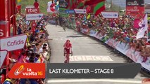 Last kilometer / Ultimo kilómetro - Etapa 8 - La Vuelta a España 2016