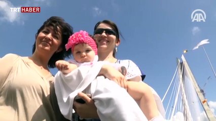 Yavuz Sultan Selim Köprüsü renkli görüntülere sahne oldu