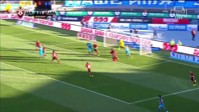 Зенит - Амкар 3-0 (27 августа 2016 г, Чемпионат России)
