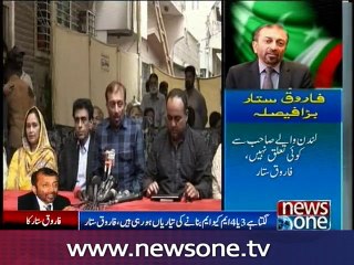 MQM not associated with party chief any more: Farooq Sattar
