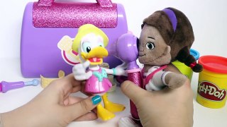 Doc McStuffins VS Olaf Frozen Stop Motion Video Play Doh Stop Motion Disney Junior Toy Videos