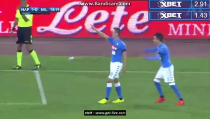 1-0 Arkadiusz Milik Goal HD - Napoli 1-0 AC Milan  27.08.2016 HD