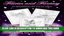 [PDF] Fairies and Fantasy by Molly Harrison: Coloring for Adults and Older Fairy Lovers! Popular