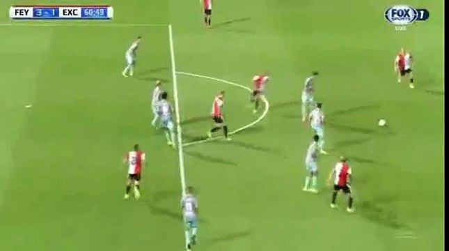 Steven Berghuis Amazing Goal - Feyenoord vs Excelsior 3-1 Eredivisie 2016 HD