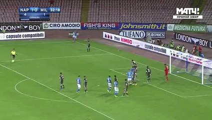 Arkadiusz Milik Goal - Napoli 2-0 AC Milan 27-08-2016