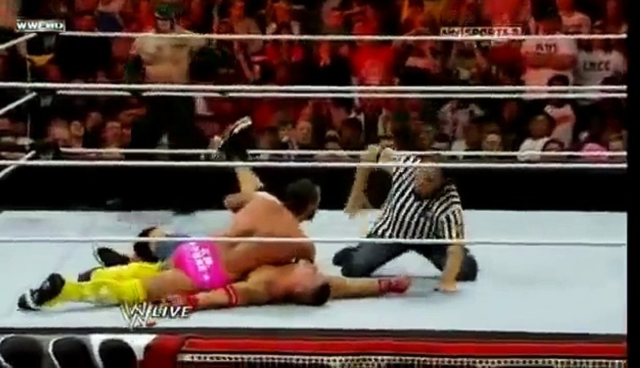 John Cena and Rey Mysterio vs CM Punk and R-Truth
