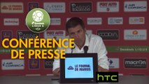 Conférence de presse Gazélec FC Ajaccio - RC Strasbourg Alsace (1-1) : Jean-Luc VANNUCHI (GFCA) - Thierry LAUREY (RCSA) - 2016/2017