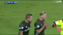Juraj Kucka Stupid Second Yellow Card vs Napoli!