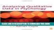 [PDF] Analysing Qualitative Data in Psychology Full Online