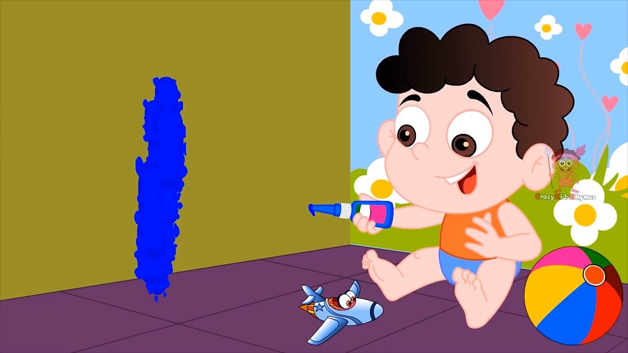 Funny Little Baby Boy Play Colors Glue SLIME To Learn Teach Colours To Children Kids Toddlers