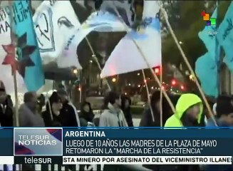 Argentina: suman 22 horas de la Marcha de la resistencia