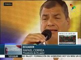 Correa ofrece apoyo a Italia tras fuerte sismo