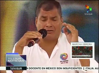 Ecuador: Rafael Correa critica irrespeto a la investidura presidencial