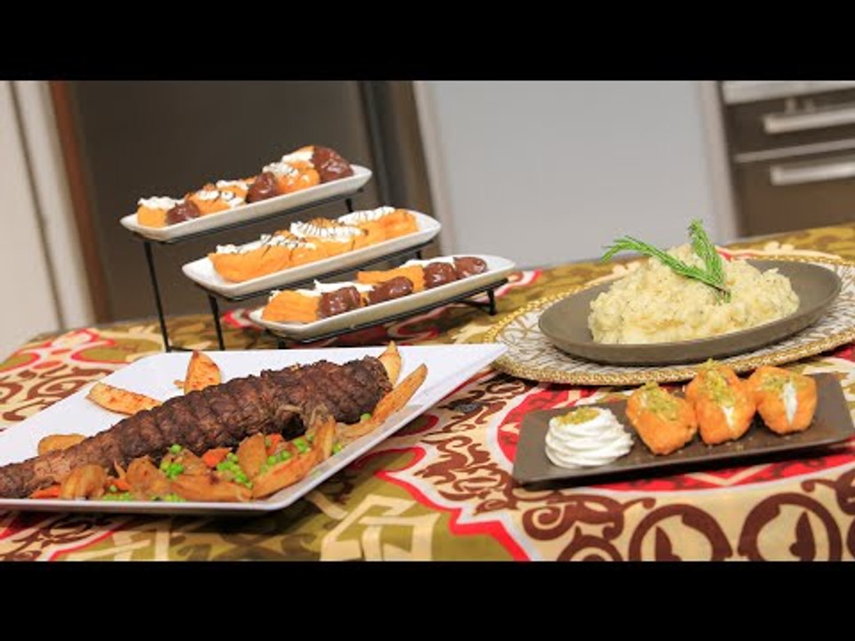 بلح الشام الهش - عرق اللحمة الباردة - بطاطس بيوريه بالأعشاب | حلو و حادق حلقة كاملة