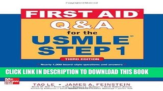 New Book First Aid Q A for the USMLE Step 1, Third Edition