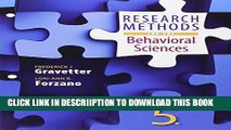 [PDF] Bundle: Research Methods for the Behavioral Sciences, Loose-leaf Version, 5th   LMS