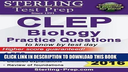 Collection Book Sterling CLEP Biology Practice Questions: High Yield CLEP Biology Questions