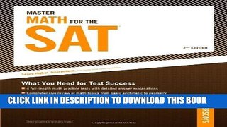 Collection Book Master Math for the SAT (Peterson s Master Math for the SAT)