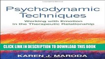 Collection Book Psychodynamic Techniques: Working with Emotion in the Therapeutic Relationship