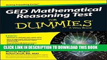 Collection Book GED Mathematical Reasoning Test For Dummies