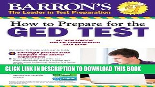 New Book How to Prepare for the GEDÂ® Test (with CD-ROM): All New Content for the Computerized