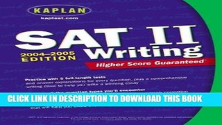 Collection Book Kaplan SAT II: Writing 2004-2005