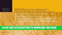 New Book Oxford Guide to Behavioural Experiments in Cognitive Therapy (Cognitive Behaviour