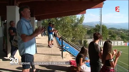 Séisme : la solidarité des Italiens