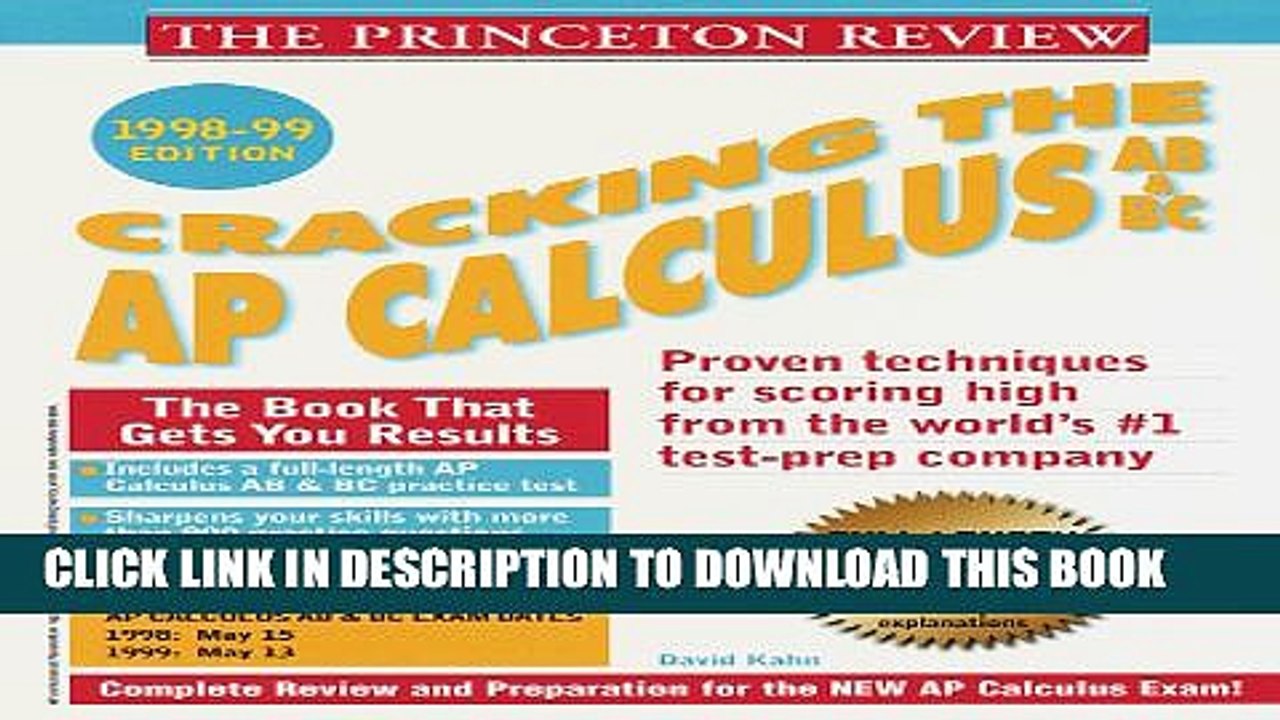 1998 Test Prepap Calculus