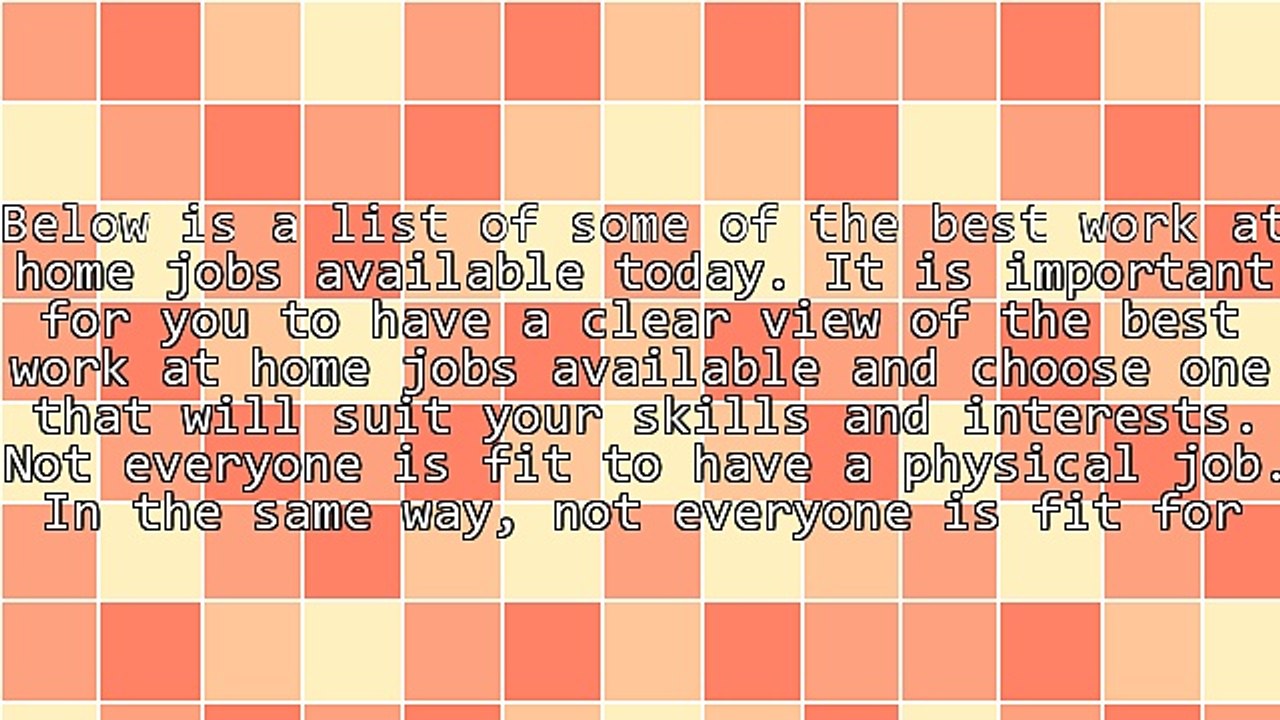 The Best Work at Home Jobs You Can Find