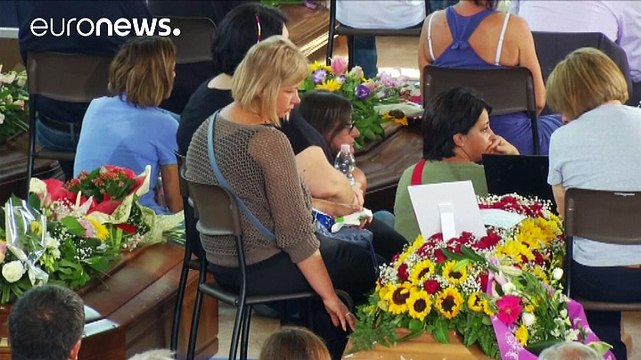 Staatsakt für die Toten: Italien nimmt Abschied von Erdbebenopfern