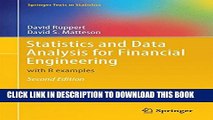 [PDF] Statistics and Data Analysis for Financial Engineering: with R examples Full Colection