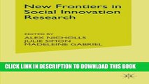[PDF] New Frontiers in Social Innovation Research Full Online