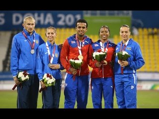 Women's 200m T12 | Victory Ceremony |  2015 IPC Athletics World Championships Doha