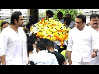UNCUT Krushna Abhishek Father (Govinda's Brother In Law's) Funeral Ceremony 2016
