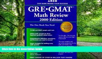 Big Deals  GRE/GMAT Math Review 5th ED (Arco GRE GMAT Math Review)  Best Seller Books Most Wanted