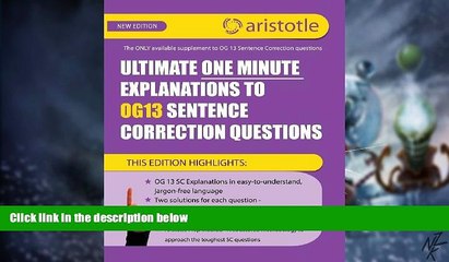 Big Deals  Ultimate One Minute Explanations to OG13 SC  Free Full Read Best Seller