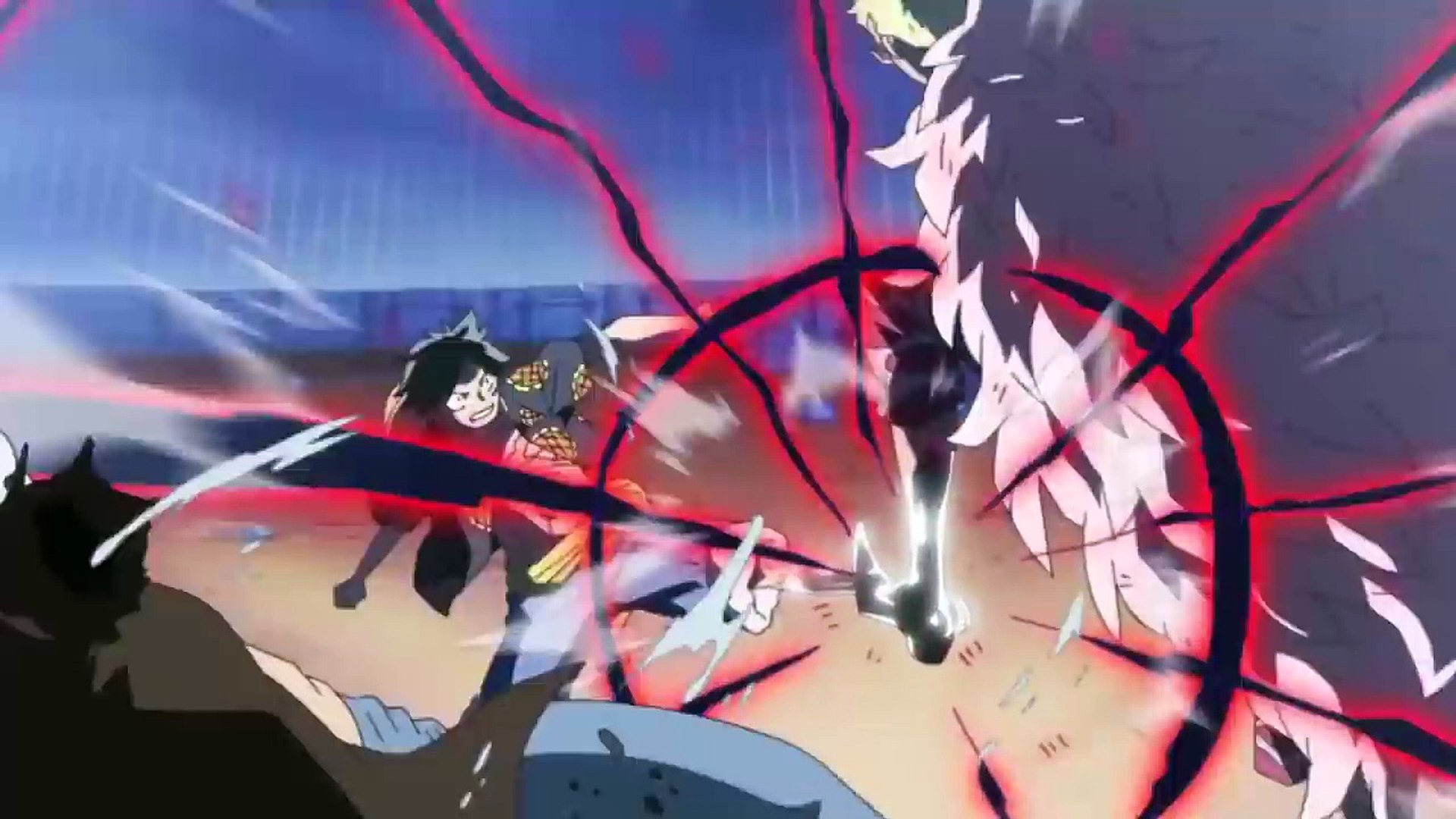 Gear 5 Giant Luffy vs Kaido 4K 50fps Kaido eats Luffy