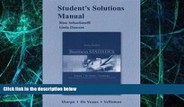 Big Deals  Student Solutions Manual for Business Statistics  Free Full Read Most Wanted