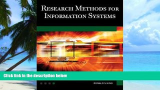 Big Deals  Research Methods for Information Systems  Free Full Read Best Seller