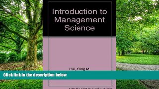 Big Deals  Introduction to Management Science  Free Full Read Most Wanted
