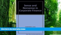 Big Deals  Sense and Nonsense in Corporate Finance  Free Full Read Most Wanted