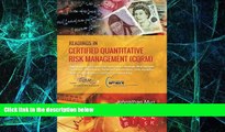 Big Deals  Readings in Certified Quantitative Risk Management (CQRM): Applying Monte Carlo Risk