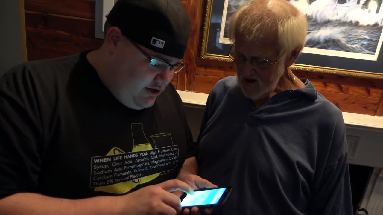 Angry Grandpa Plays Pokémon GO! (Destroys iPhone!) !