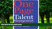 Big Deals  One Page Talent Management: Eliminating Complexity, Adding Value  Best Seller Books