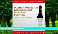 Big Deals  Human Resource Management in Public Service: Paradoxes, Processes, and Problems  Free