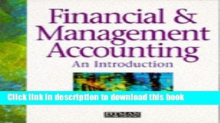 Read Financial and Management Accounting: An Introduction  Ebook Free