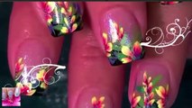 Flowers On Nails  Nail Art Designs