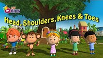 Head, Shoulders, Knees & Toes - English Nursery Rhymes For Kids - YouTube